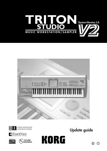 TRITON ST V2 manual - Korg