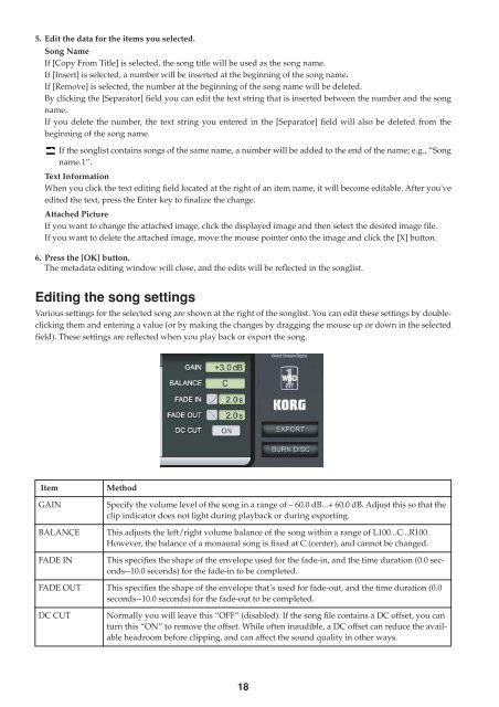 AudioGate User Guide - Korg