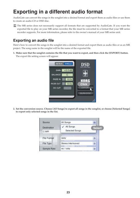 AudioGate User Guide - Korg