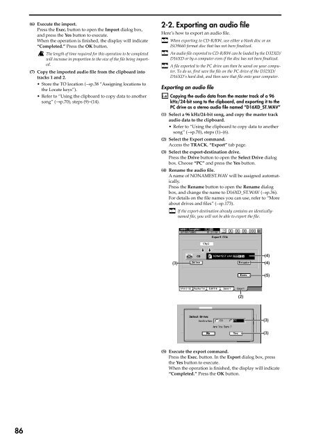 2. Turn the D32XD/D16XD on - Korg