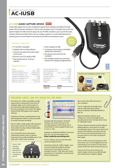 Citronic guide as pdf - Magnum Sound