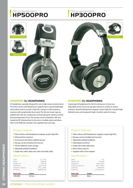 Citronic guide as pdf - Magnum Sound