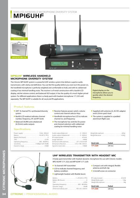 Citronic guide as pdf - Magnum Sound