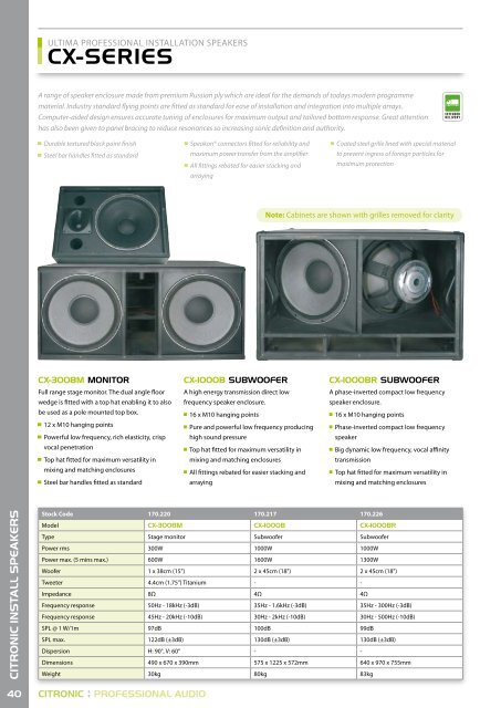 Citronic guide as pdf - Magnum Sound