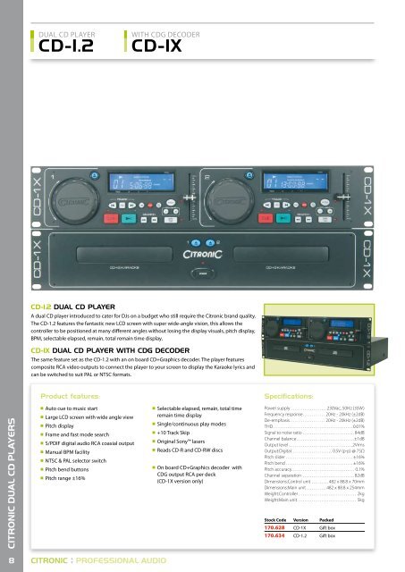 Citronic guide as pdf - Magnum Sound