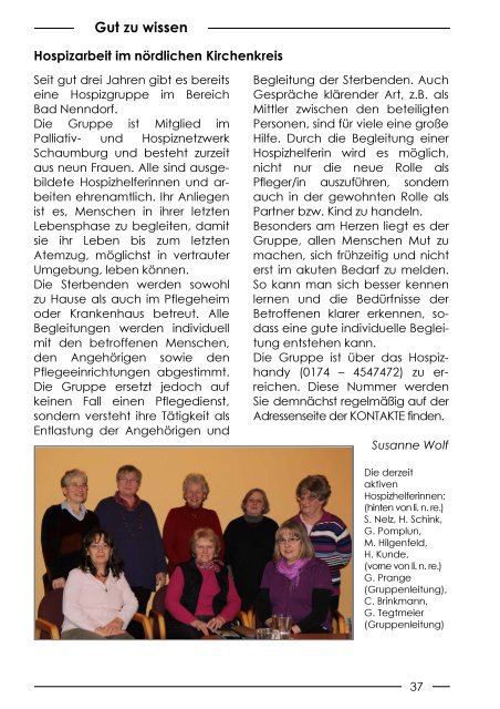 April â Mai 2011 - St. Jacobi-Kirchengemeinde Rodenberg