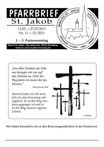 13.03. -- 27.03.2011 Nr. 11 + 12/2011 1. â 3. Fastensonntag