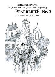 PFARRBRIEF Nr. 3 - Katholische Pfarrei St. Johannes - St. Josef