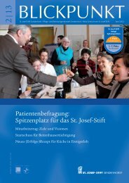 Wir gehen neue Wege. - St. Josef-Stift Sendenhorst