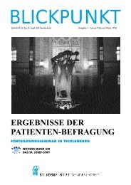 ergebnisse der patienten-befragung - St. Josef-Stift Sendenhorst