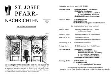 PFARR- - Kath. Kirchengemeinde St. Laurentius in Warendorf