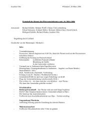 Joachim Otto Wilnsdorf, 20.März 2006 Protokoll der Sitzung des ...