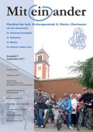 Pfarrbrief_Miteinand.. - St. Marien Oberhausen