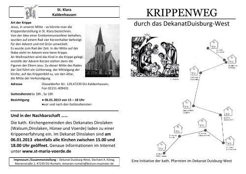 KRIPPENWEG - St Marien Rumeln