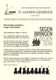 Gemeindebrief Januar 2013 - St. Marien