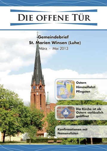 neuste Ausgabe der Offenen TÃ¼r - St. Marien in Winsen