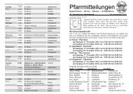 Pfarrmitteilungen vom 33. Sonntag im Jahreskreis - Katholische ...