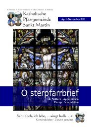 Osterpfarrbrief - Katholische Pfarrgemeinde St. Martin Nottuln