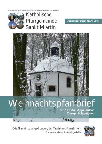 Pfarrbrief - Katholische Pfarrgemeinde St. Martin Nottuln