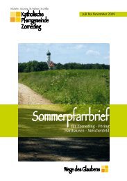 Sommerpfarrbrief - St. Martin Zorneding