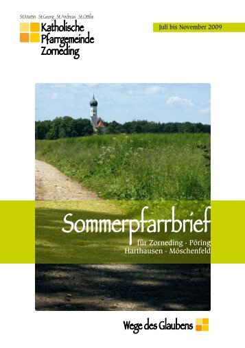 Sommerpfarrbrief - St. Martin Zorneding