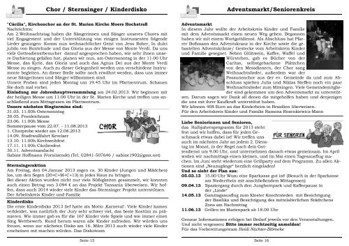 Gemeinde (er) leben! 01.2013 - St. Martinus Moers