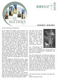 Ausgabe vom 16.06. bis 23.06.2013 - St. MatthÃ¤us Melle