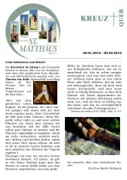 29. Jan. Internet - St. MatthÃ¤us Melle