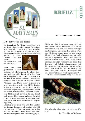 29. Jan. Internet - St. MatthÃ¤us Melle