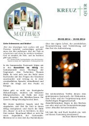 Ausgabe vom 09.02. bis 16.02.2014 - St. Matthäus Melle