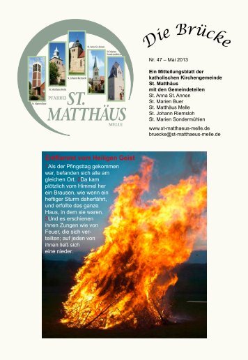 Ausgabe Nr. 47 - Mai 2013 (1680 KB) - St. MatthÃ¤us Melle