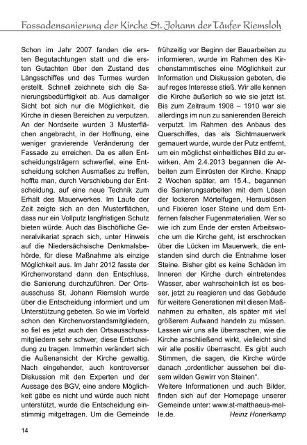 Ausgabe Nr. 47 - Mai 2013 (1680 KB) - St. MatthÃ¤us Melle