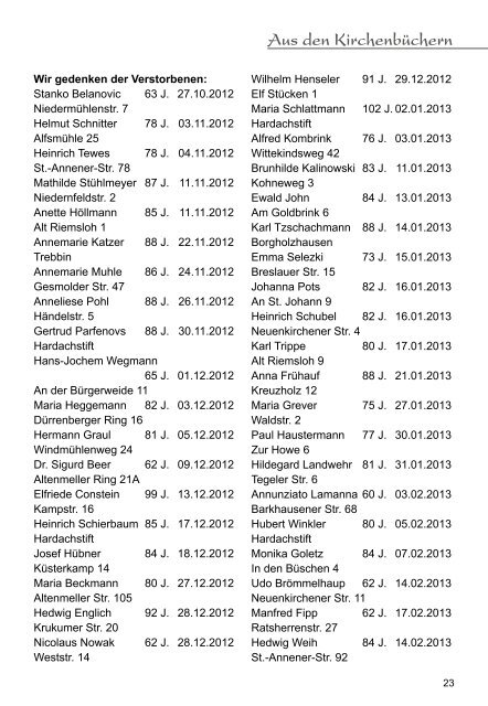 Ausgabe Nr. 47 - Mai 2013 (1680 KB) - St. MatthÃ¤us Melle