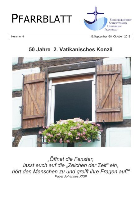 Pfarrblatt 08 - 2012 - St. Nikolaus Plankstadt