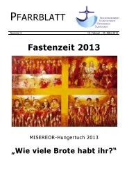 Pfarrblatt 03 - 2013 - St. Nikolaus Plankstadt