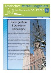 Sehr geehrte Bürgerinnen und Bürger, - St. Peter