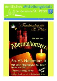 Nr. 47 Donnerstag, 24. November 2011 - St. Peter