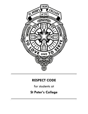 SPC Respect Code - St Peter's College
