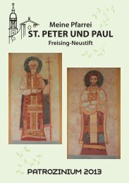 Pfarrbrief Seite 1-15 - St. Peter und Paul Freising