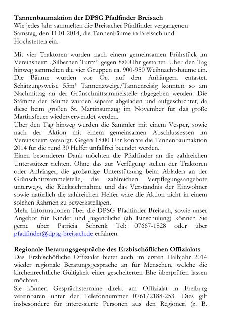 Pfarrblatt 14/2013 - St. Stephan Breisach