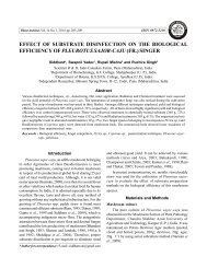 EFFECT OF SUBSTRATE DISINFECTION ON THE BIOLOGICAL EFFICIENCY OF PLEUROTUS SAJOR-CAJU (FR.) SINGER