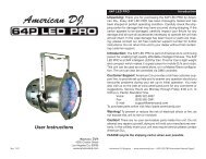 64P LED Pro User Manual - American DJ
