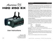 H2O 250 EX - American DJ