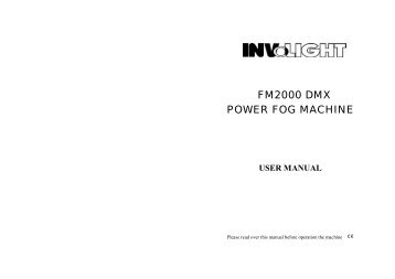 FM2000 DMX POWER FOG MACHINE