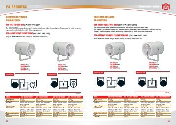 P.A. SPEAKERS