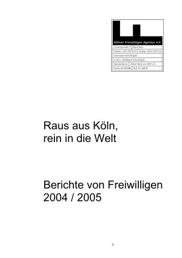 Download - KÃ¶lner Freiwilligen Agentur