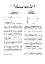 Server Overload Detection and Prediction Using Pattern Classification