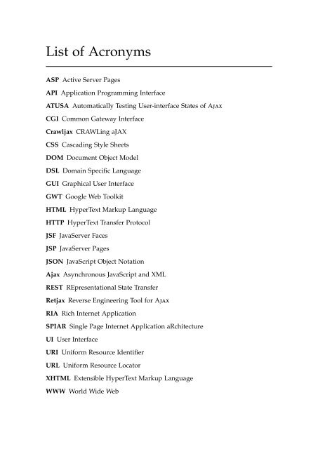 Analysis and Testing of Ajax-based Single-page Web Applications