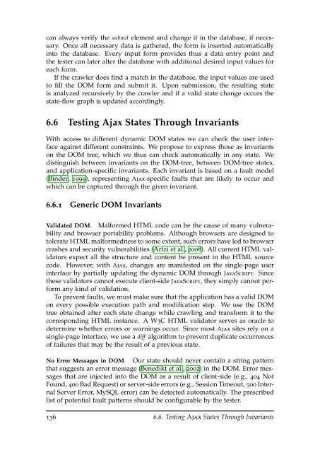 Analysis and Testing of Ajax-based Single-page Web Applications