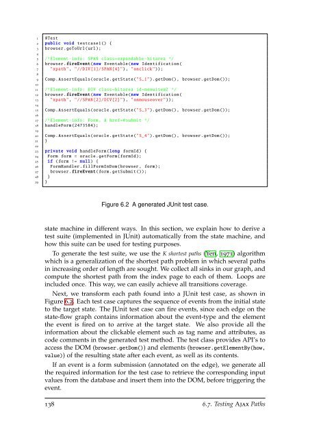 Analysis and Testing of Ajax-based Single-page Web Applications